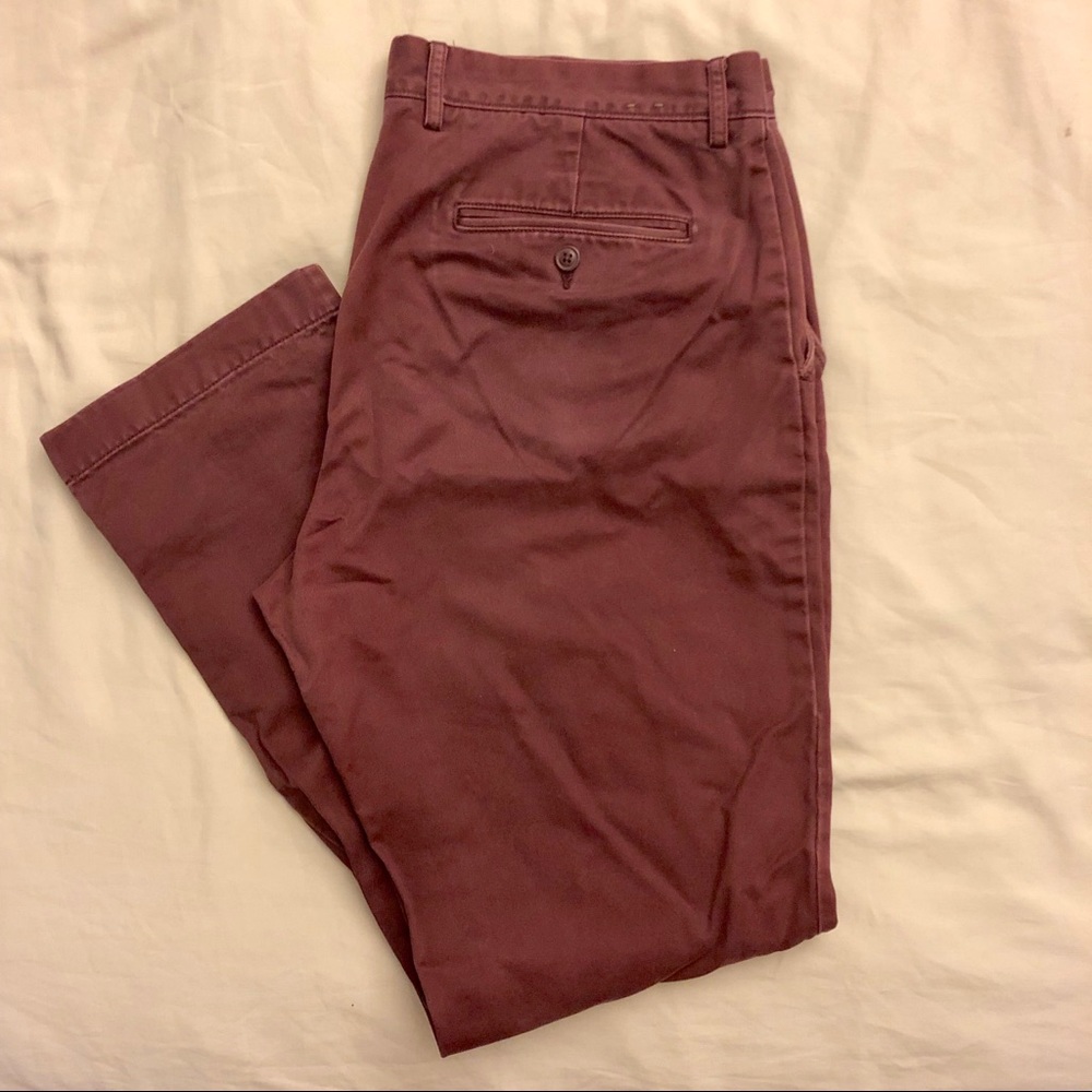 Men’s J. Crew Urban Slim Burgundy Pants